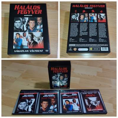 Halálos fegyver gyűjtemény (4 DVD)
